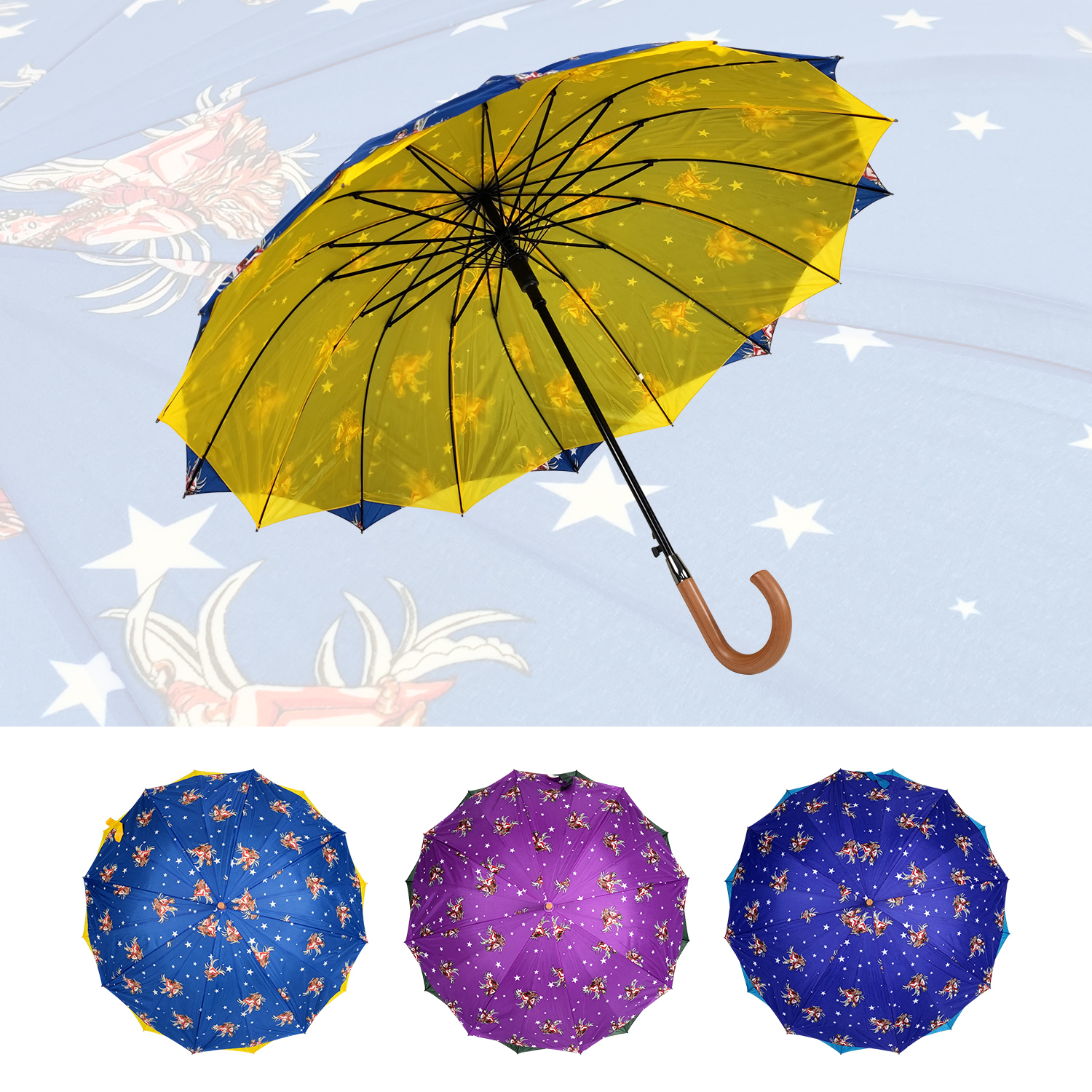 直骨自動(dòng)雙層暢銷(xiāo)傘